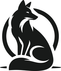 Coyote animal vector silhouette