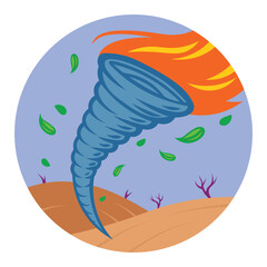 Tornado .Climate Change  .Adobe art & Illustration