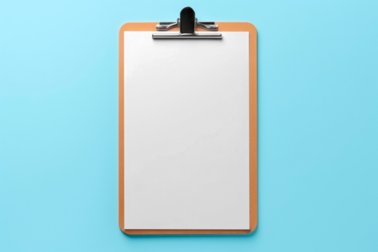 Paper clipboard png mockup, transparent design