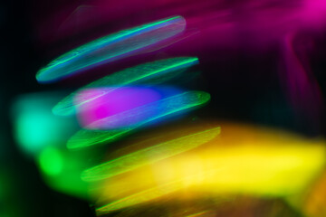 Soft rainbow light flares background or overlay