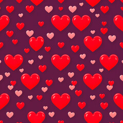 Heart seamless background design
