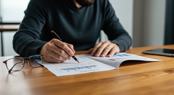 Analyzing Business Data Manually with a Pen for Strategic Planning