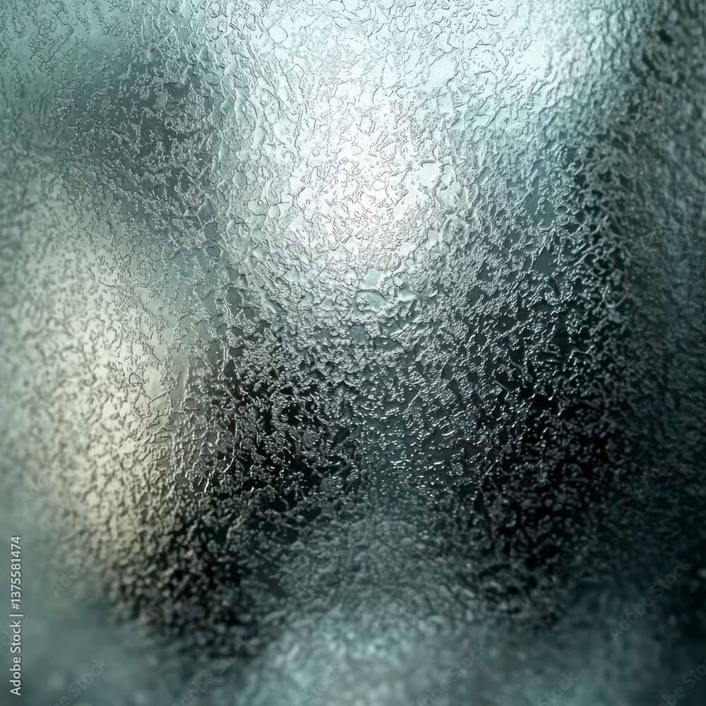 Poster abstract icy surface: a captivating abstract scene showcases an icy texture. the image highlights a 