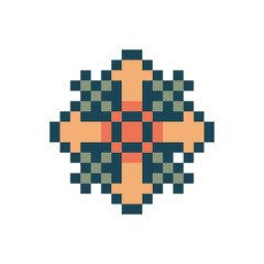 Fototapeta premium abstract shape retro pixel art