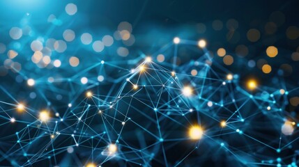 Obraz premium High-speed broadband network background with glowing circuits.