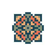 Fototapeta premium abstract shape retro pixel art