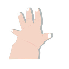 Obraz premium baby hand.a hand of the kid 