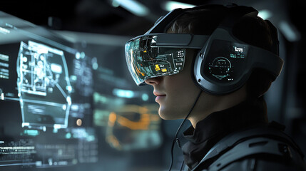 Virtual reality headsets provide immersive gaming and training experiences like never before.