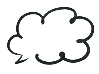 モコモコした吹き出し