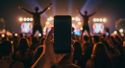Concert Crowd Smartphone Recording. (3)
