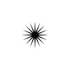 Fototapeta premium Starburst Graphic Element on White Background