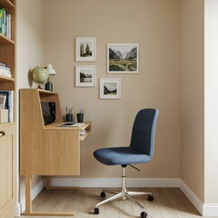 Cozy Home Office Workspace Corner.