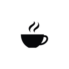 coffee cup icon vector design symbol of hot drink or beverage in flat style