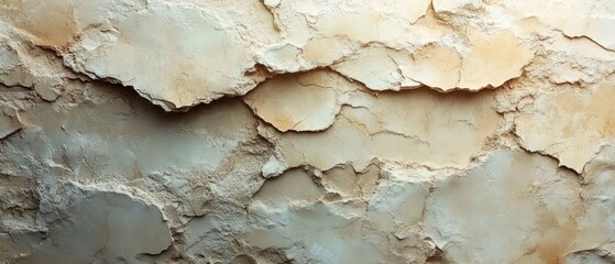 Neutral Beige Stone Texture Abstract Art Minimalist Design Rough and Smooth Surface Earthy Warm Tones