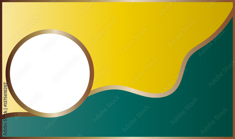 Poster abstract background with a dynamic waves in a minimalist style
