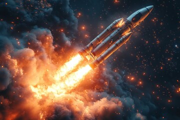 Rocket Launch Startup Entrepreneurship Space Travel Science Technology Business Future Mission