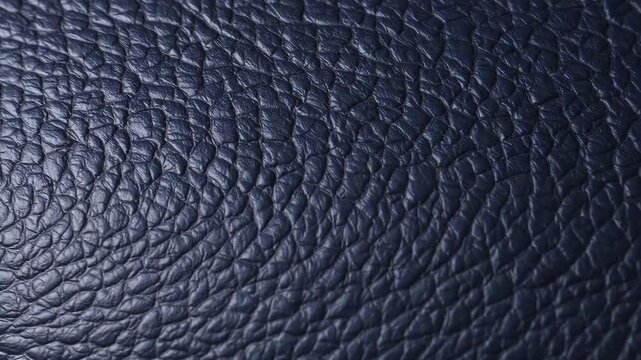 Navy blue leather texture in six different close-ups