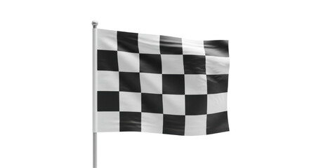 Isolated Checkered Flag