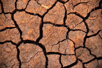 Dry cracked earth background