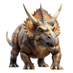 Fototapeta premium Epic Triceratops Dinosaur: 3D Render