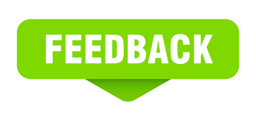 feedback sticker. feedback sign on transparent background