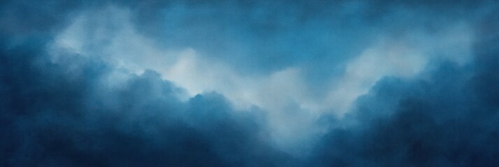 Fototapeta premium Dreamy Blue Abstract Sky Texture with Cloudy Patterns and Artistic Brushstrokes