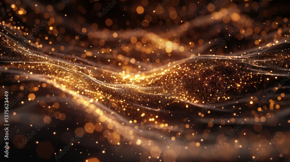 Aufkleber abstract network background with glowing digital connections.