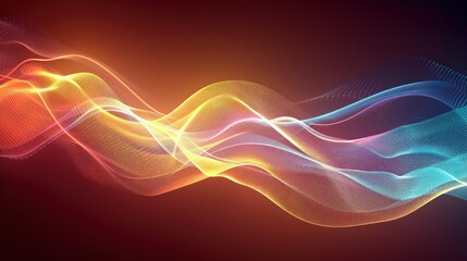 Obraz premium Futuristic network background with abstract nodes and wires.