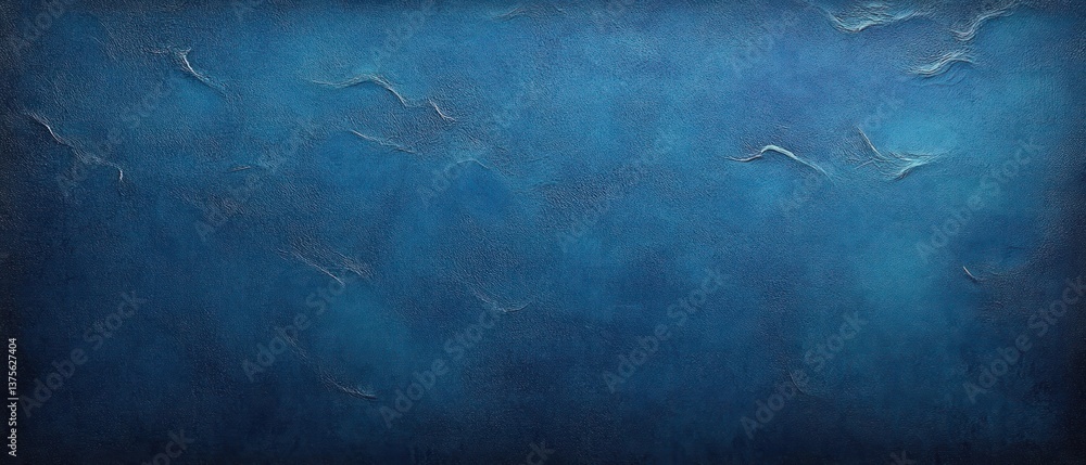 Aufkleber abstract deep blue textured background with rough stucco surface and soft gradient lighting
