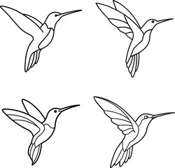 One line art vector template for coloring page