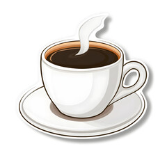 Obraz premium Steaming Cup of Coffee