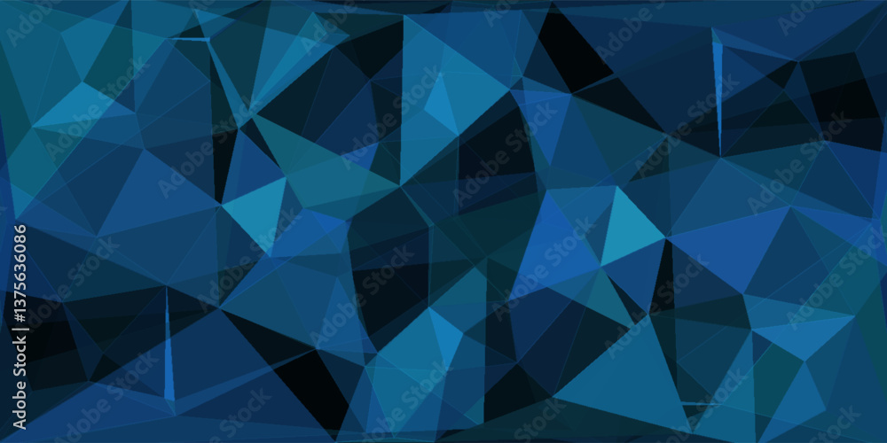 Poster light blue vector gradient triangles texture. triangular geometric sample with gradient. pattern for