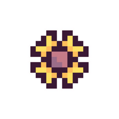 abstract shape retro pixel art