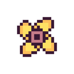 abstract shape retro pixel art