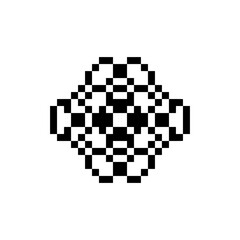 Fototapeta premium abstract shape retro pixel art