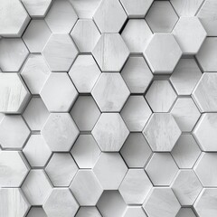 Obraz premium Textured Hexagonal Tiles in Shades of Gray for Modern Interiors