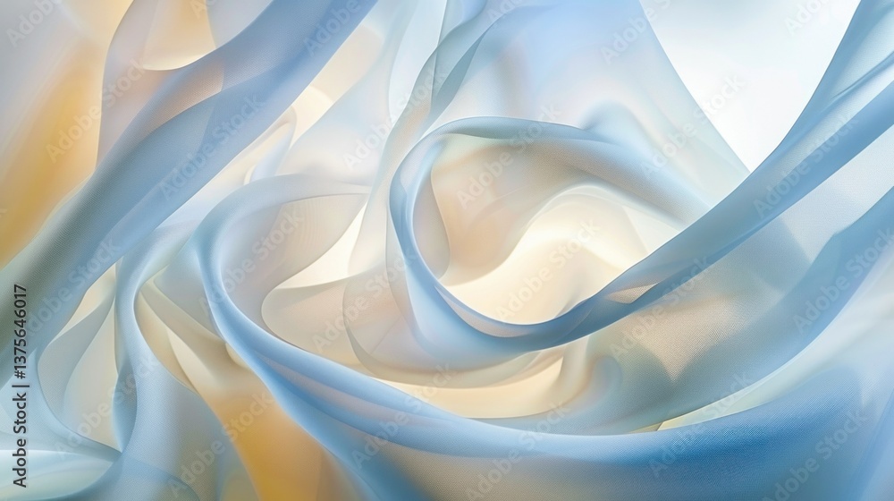 Poster a minimalist white abstract design with smooth curves and soft transitions.