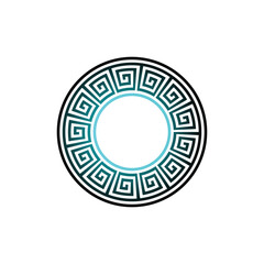 illustration of vector Circle circuit Stylized pattern design.