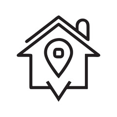 house icon on metal internet button