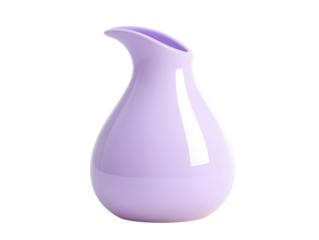 Elegant purple vase for modern home decoration and design purposes, cut out - stock png.