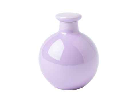 Elegant purple vase perfect for any modern home decor, cut out - stock png.