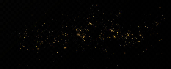 Dust light particles. For postcards, Christmas, holiday, congratulations. Light effect, shine