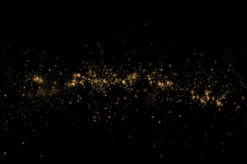 Dust light particles. For postcards, Christmas, holiday, congratulations. Light effect, shine