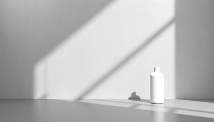 Gray Background for Product Presentation with Beautiful Lights and Shadows