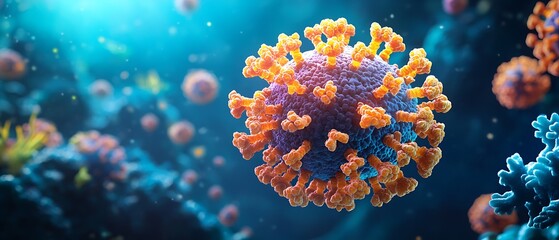 Virus Microstructure Deep-Sea Depiction