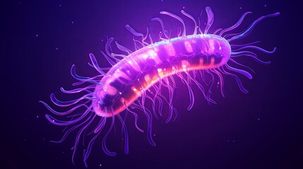 Glowing micro organism