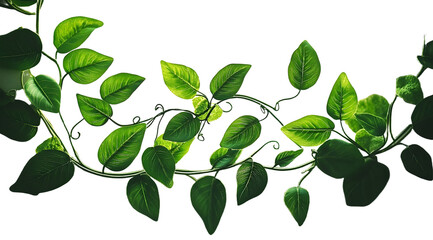 Fototapeta premium Vegan inspired nature decor green leaves arrangement interior design minimalist environment artistic viewpoint