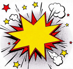 Fototapeta premium pop art explosion