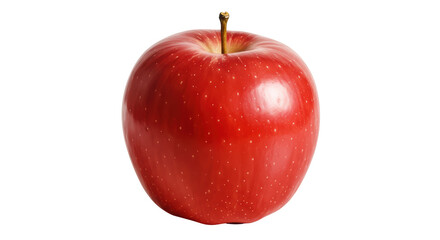 Isolated Fresh Red Apple Nutritious Fruit