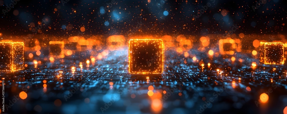 Poster blockchain transaction monitoring system with highlighted anomaly